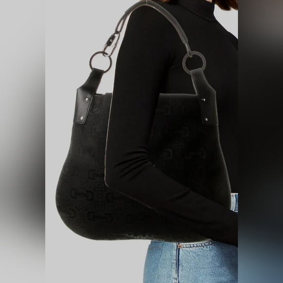 Authentic Gucci Horsebit Canvas Hobo - Picture 3 of 13